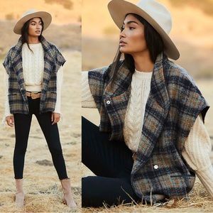Anthropologie Andersen & Lauth Plaid Capelet